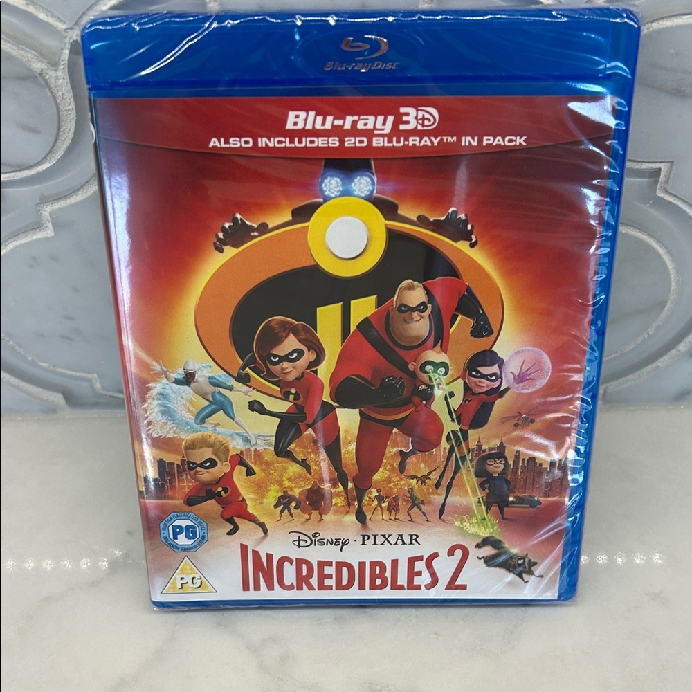 NWT Disney Pixar Incredibles 2 Blu-ray 3D Steelbook - Fully Wrapped - Picture 3 of 3